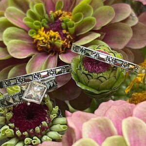 Beautiful Sterling Silver Stackable Rings, set of 3